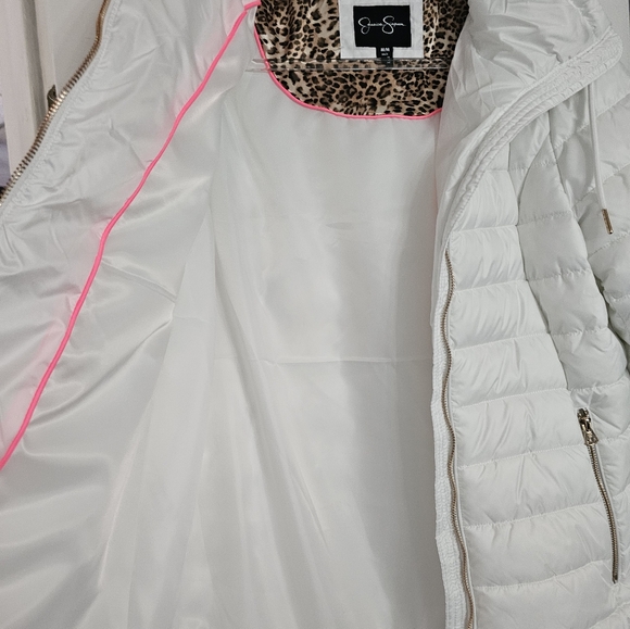 NWOTS!JESSICA SIMPSON WHITE/GOLD PUFFER PACKABLE JACKET! SIZE MED! NWOTS! - Picture 15 of 16